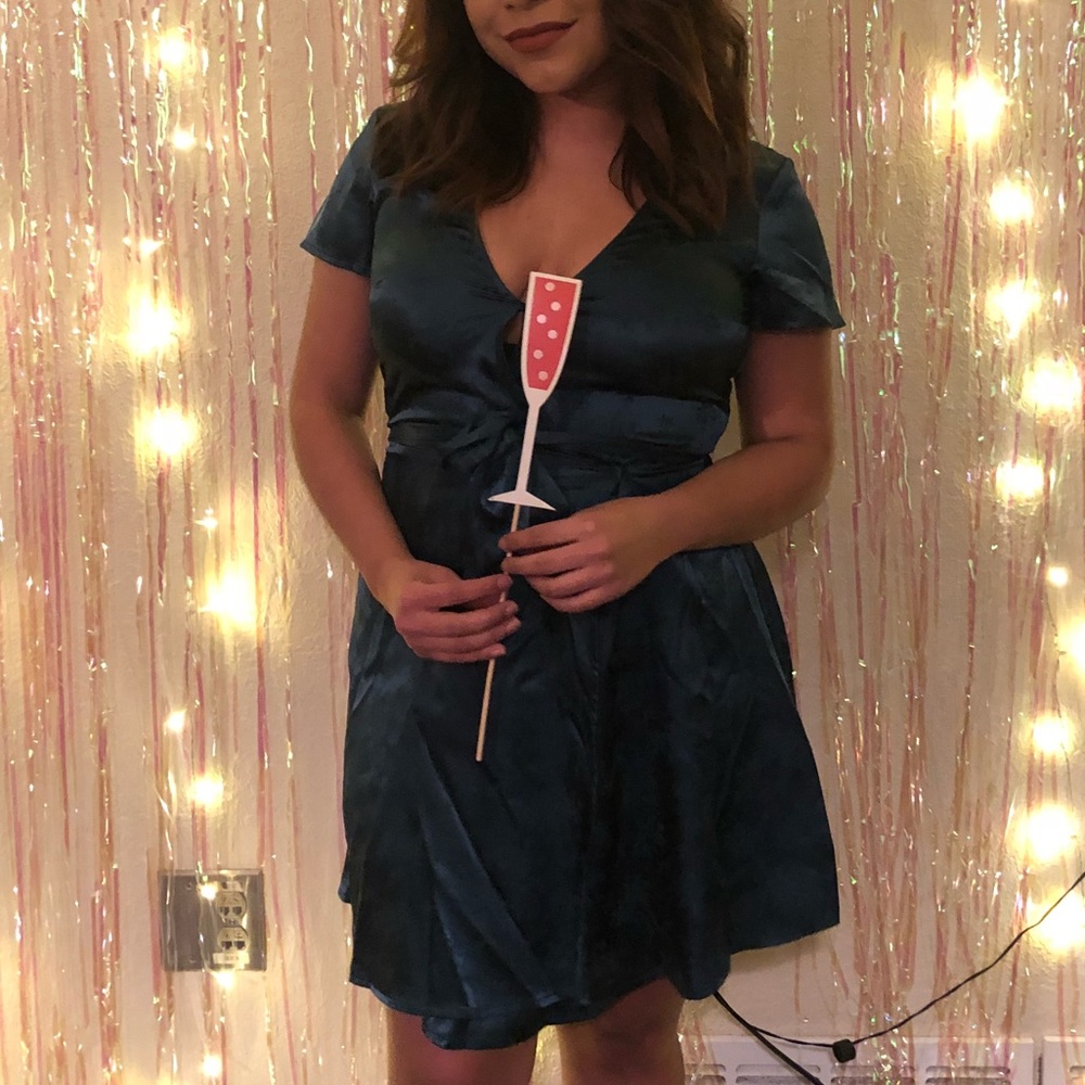 H&M Emerald Wrap Dress